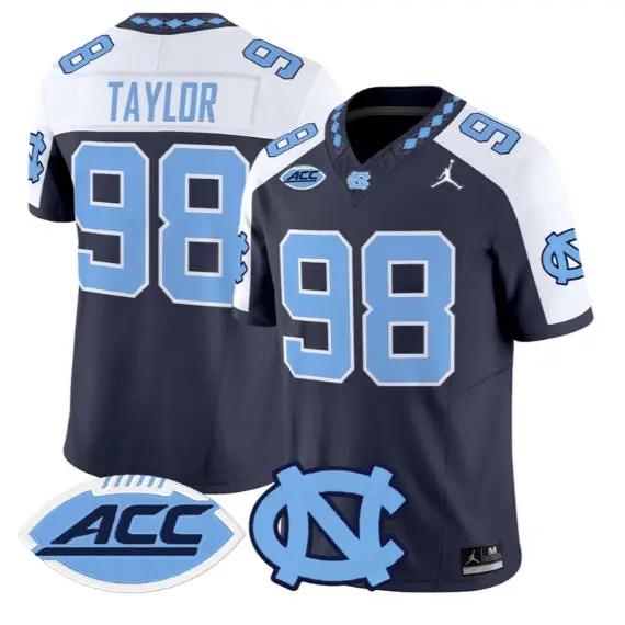 Lawrence Taylor Jersey #98 North Carolina Tar Heels 2026 Stitched by My Store NCAA Football Jerseys