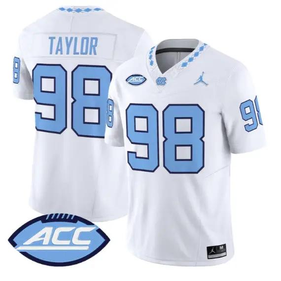 Lawrence Taylor Jersey #98 North Carolina Tar Heels 2026 Stitched by My Store NCAA Football Jerseys