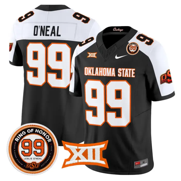Leslie O'neal Jersey #99 Oklahoma State 2026 Leslie O'neal Stitched by My Store NCAA Football Jerseys