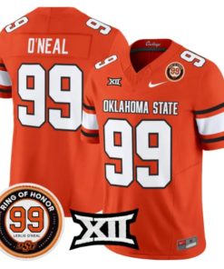 Leslie O'neal Jersey #99 Oklahoma State 2026 Leslie O'neal Stitched by My Store NCAA Football Jerseys