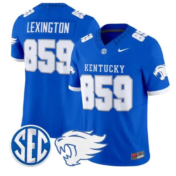 Lexington Kentucky #859 Kentucky Wildcats Jersey 2026 Limited Stitched by My Store NCAA Football Jerseys