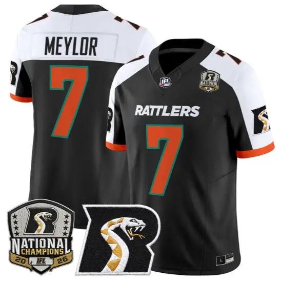 Max Meylor Jersey #7 Arizona Rattlers 2026 National Patch All Stitched by My Store NCAA Football Jerseys