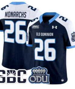 Monarchs Jersey #26 Old Dominion Monarchs 2026 Limited All Stitched by My Store NCAA Football Jerseys