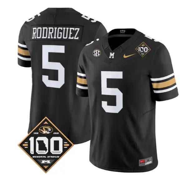 Nicholas Rodriguez Jersey #5 Missouri Tigers 100th Anniversary 2026 Stitched by My Store NCAA Football Jerseys