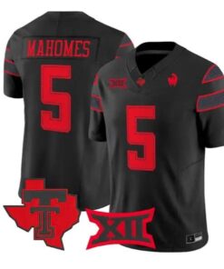 Patrick Mahomes Jersey #5 Texas Tech Red Raiders 2026 Vapor Limited All Stitched by My Store NCAA Football Jerseys