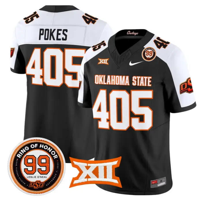 Pokes Jersey #405 Oklahoma State 2026 Leslie O'neal Limited Stitched by My Store NCAA Football Jerseys