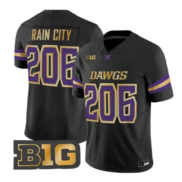 Rain City #206 Washington Huskies Jersey 2026 Unleash the Dawgs Limited Stitched by My Store NCAA Football Jerseys