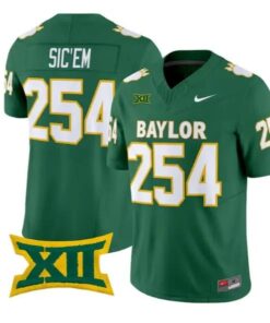 Sic'Em Jersey #254 Baylor Bears Throwback 2026 Vapor Limited All Stitched by My Store NCAA Football Jerseys