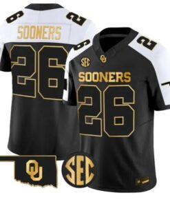 Sooners #26 Oklahoma Sooners Jersey 2026 Vapor Limited All Stitched by My Store NCAA Football Jerseys