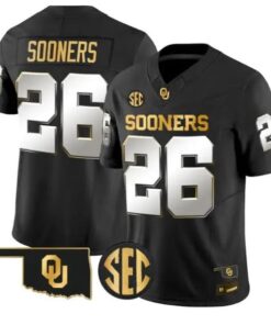 Sooners #26 Oklahoma Sooners Jersey 2026 Vapor Limited All Stitched by My Store NCAA Football Jerseys