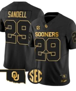 Tate Sandell #29 Oklahoma Sooners Jersey 2026 Limited All Stitched by My Store NCAA Football Jerseys
