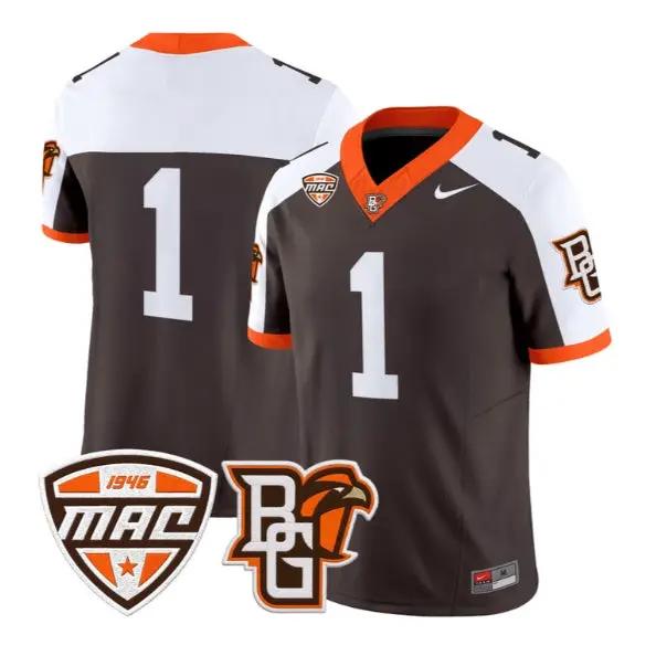 Team Jersey #1 Bowling Green Falcons Jersey 2026 Limited Stitched by My Store NCAA Football Jerseys