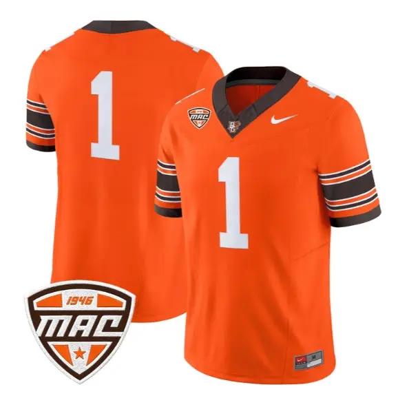 Team Jersey #1 Bowling Green Falcons Jersey 2026 Limited Stitched by My Store NCAA Football Jerseys