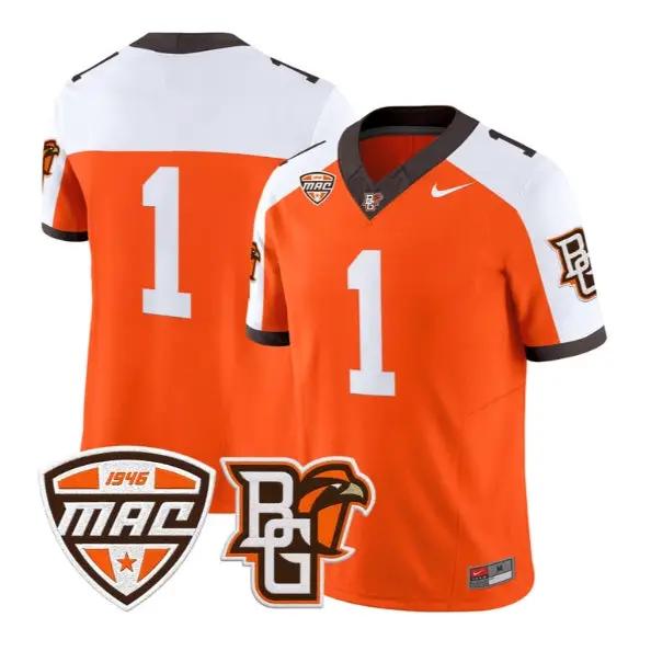 Team Jersey #1 Bowling Green Falcons Jersey 2026 Limited Stitched by My Store NCAA Football Jerseys