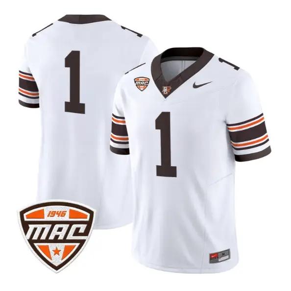 Team Jersey #1 Bowling Green Falcons Jersey 2026 Limited Stitched by My Store NCAA Football Jerseys