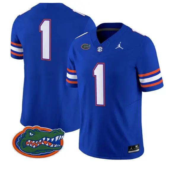 Team Jersey #1 Florida Gators Jersey 2026 Vapor Limited Stitched by My Store NCAA Football Jerseys