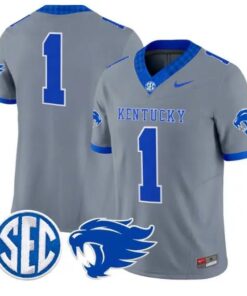 Team Jersey #1 Kentucky Wildcats Jersey 2026 Vapor Limited Stitched by My Store NCAA Football Jerseys
