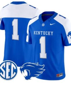 Team Jersey #1 Kentucky Wildcats Jersey 2026 Vapor Limited Stitched by My Store NCAA Football Jerseys