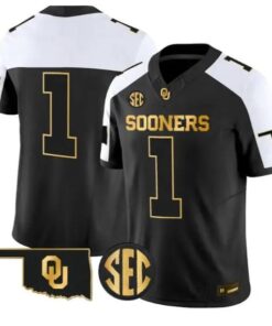 Team Jersey #1 Oklahoma Sooners Jersey 2026 Vapor Limited Stitched by My Store NCAA Football Jerseys