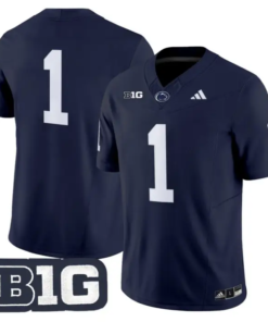 Team Jersey #1 Penn State 2026 No Name on Back Limited Stitched by My Store NCAA Football Jerseys