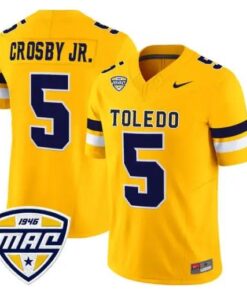 Terrell Crosby Jr. Jersey #5 Toledo Rockets 2026 Vapor Limited Stitched by My Store NCAA Football Jerseys