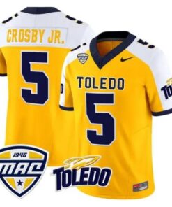 Terrell Crosby Jr. Jersey #5 Toledo Rockets 2026 Vapor Limited Stitched by My Store NCAA Football Jerseys