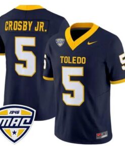 Terrell Crosby Jr. Jersey #5 Toledo Rockets 2026 Vapor Limited Stitched by My Store NCAA Football Jerseys