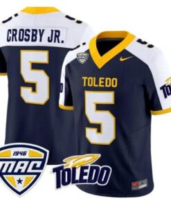 Terrell Crosby Jr. Jersey #5 Toledo Rockets 2026 Vapor Limited Stitched by My Store NCAA Football Jerseys