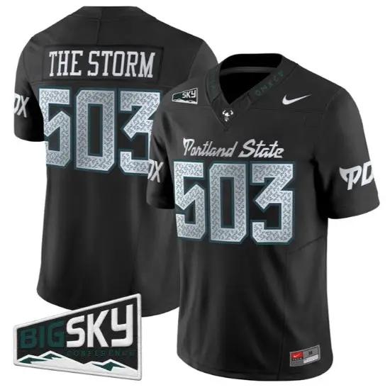 The Storm Jersey #503 Portland State Vikings 2026 Limited All Stitched by My Store NCAA Football Jerseys
