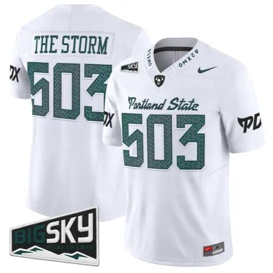 The Storm Jersey #503 Portland State Vikings 2026 Limited All Stitched by My Store NCAA Football Jerseys