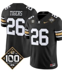 Tigers Jersey #26 Missouri Tigers 100th Anniversary 2026 Edition Vapor Stitched by My Store NCAA Football Jerseys