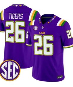 Tigers #26 LSU Tigers Jersey 2026 Mardi Gras Edition Limited All Stitched by My Store NCAA Football Jerseys