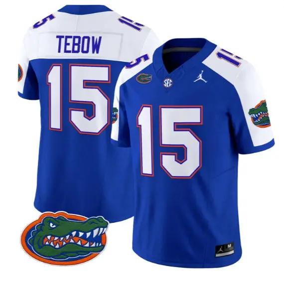 Tim Tebow #15 Florida Gators Jersey 2026 Vapor Limited Stitched by My Store NCAA Football Jerseys
