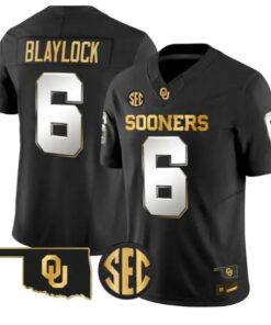 Tory Blaylock #6 Oklahoma Sooners Jersey 2026 Limited All Stitched by My Store NCAA Football Jerseys
