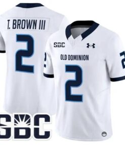 Tre' Brown III Jersey #2 Old Dominion Monarchs 2026 Limited Stitched by My Store NCAA Football Jerseys