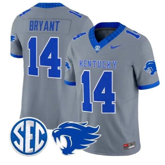 Ty Bryant #14 Kentucky Wildcats Jersey 2026 Vapor Limited Stitched by My Store NCAA Football Jerseys