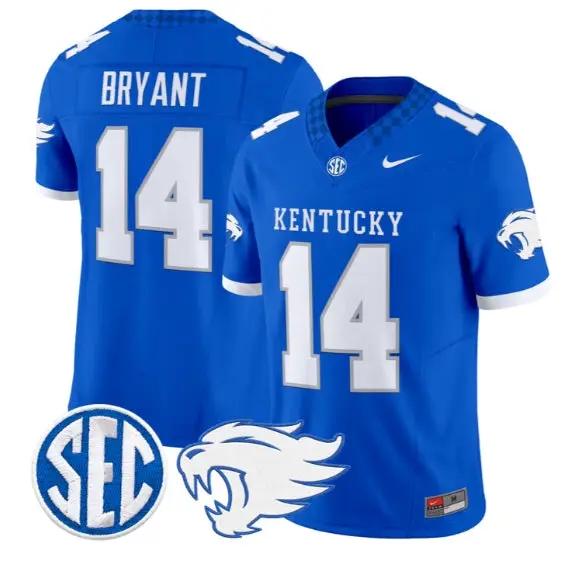 Ty Bryant #14 Kentucky Wildcats Jersey 2026 Vapor Limited Stitched by My Store NCAA Football Jerseys