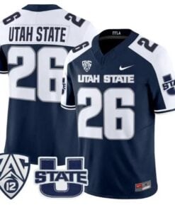 Utah State Jersey #26 Utah State Aggies 2026 Vapor Limited Stitched by My Store NCAA Football Jerseys