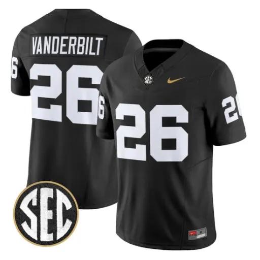 Vanderbilt Jersey #26 Vanderbilt Commodores 2026 Vapor V2 All Stitched by My Store NCAA Football Jerseys