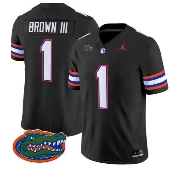 Vernell Brown III #1 Florida Gators Jersey 2026 Limited Stitched by My Store NCAA Football Jerseys
