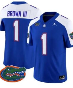 Vernell Brown III #1 Florida Gators Jersey 2026 Limited Stitched by My Store NCAA Football Jerseys