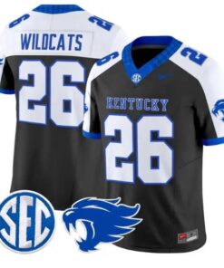 Wildcats Kentucky #26 Kentucky Wildcats Jersey 2026 Limited Stitched by My Store NCAA Football Jerseys
