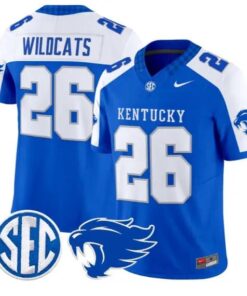 Wildcats Kentucky #26 Kentucky Wildcats Jersey 2026 Limited Stitched by My Store NCAA Football Jerseys