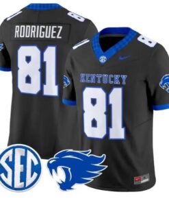 Willie Rodriguez #81 Kentucky Wildcats Jersey 2026 Limited Stitched by My Store NCAA Football Jerseys