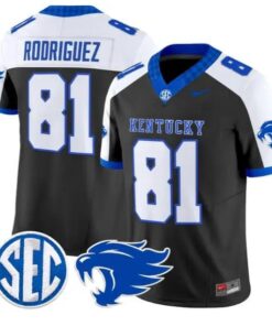 Willie Rodriguez #81 Kentucky Wildcats Jersey 2026 Limited Stitched by My Store NCAA Football Jerseys