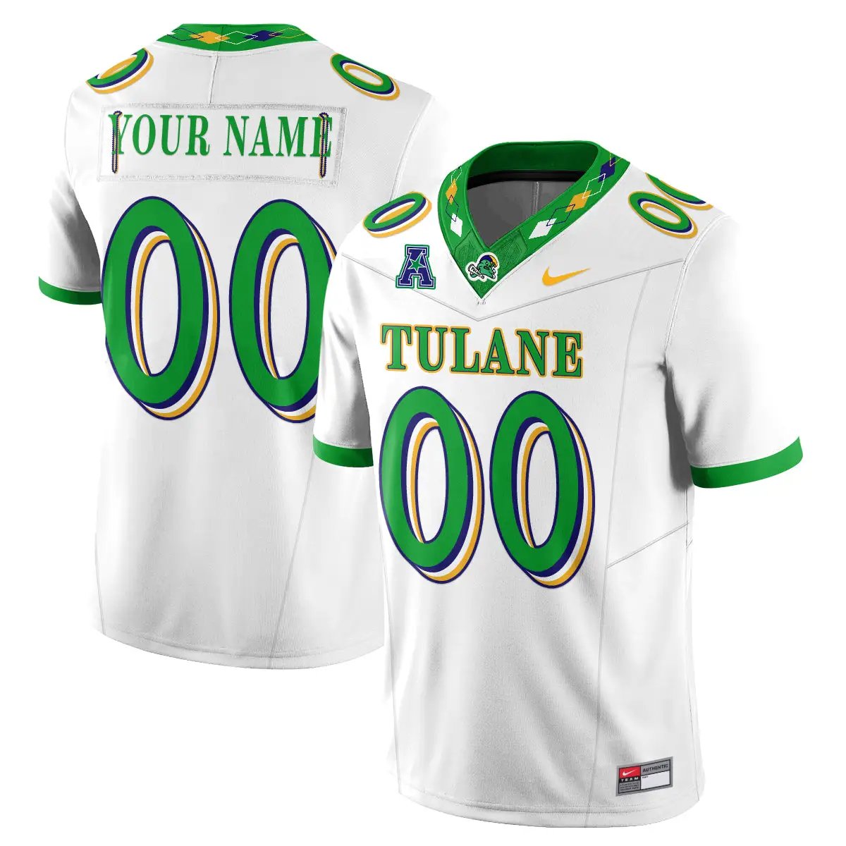 tulane-green-wave-2026-city-football-vapor-custom-jersey-stitched-02 - Top Wow Design Tulane Green Wave 2026 City Football Vapor Custom Jersey - Stitched