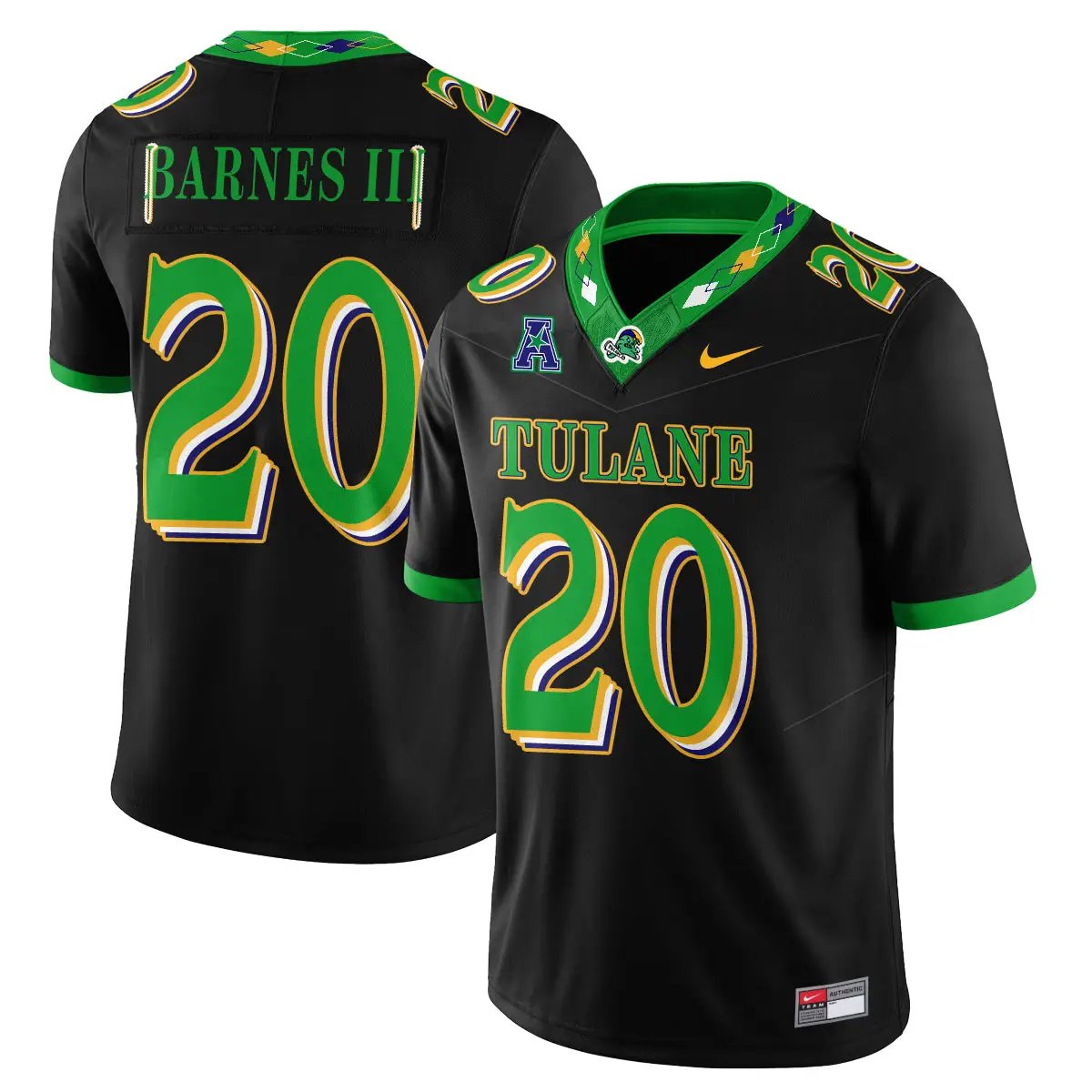 tulane-green-wave-2026-city-football-vapor-jersey-stitched-17 - Top Wow Design Tulane Green Wave 2026 City Football Vapor Jersey - Stitched