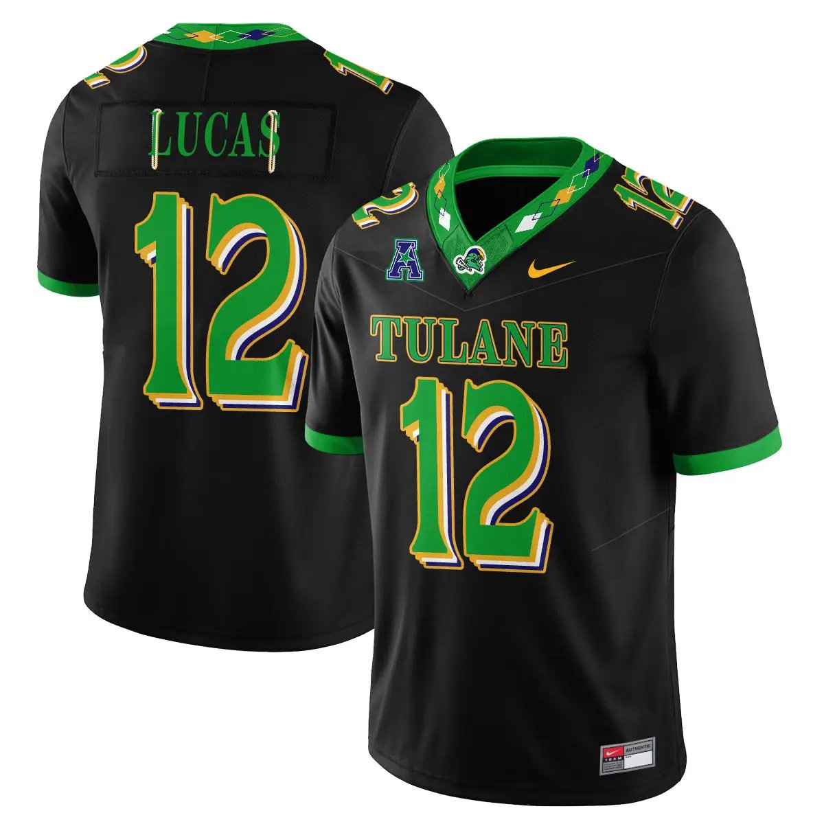 tulane-green-wave-2026-city-football-vapor-jersey-stitched-18 - Top Wow Design Tulane Green Wave 2026 City Football Vapor Jersey - Stitched