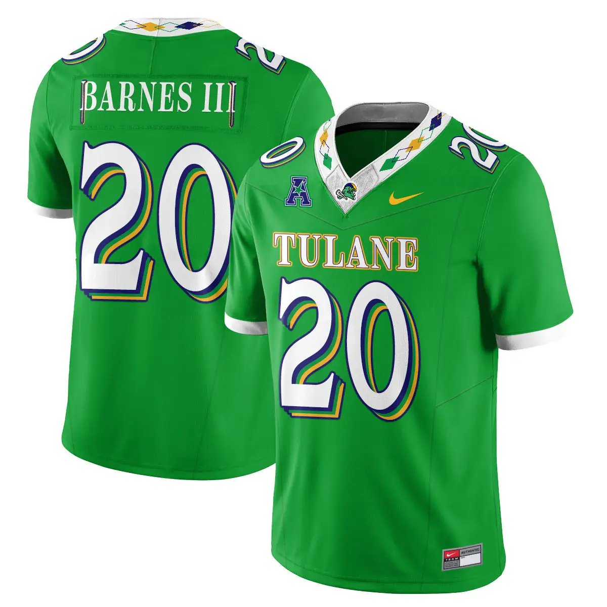 tulane-green-wave-2026-city-football-vapor-jersey-stitched-08 - Top Wow Design Tulane Green Wave 2026 City Football Vapor Jersey - Stitched