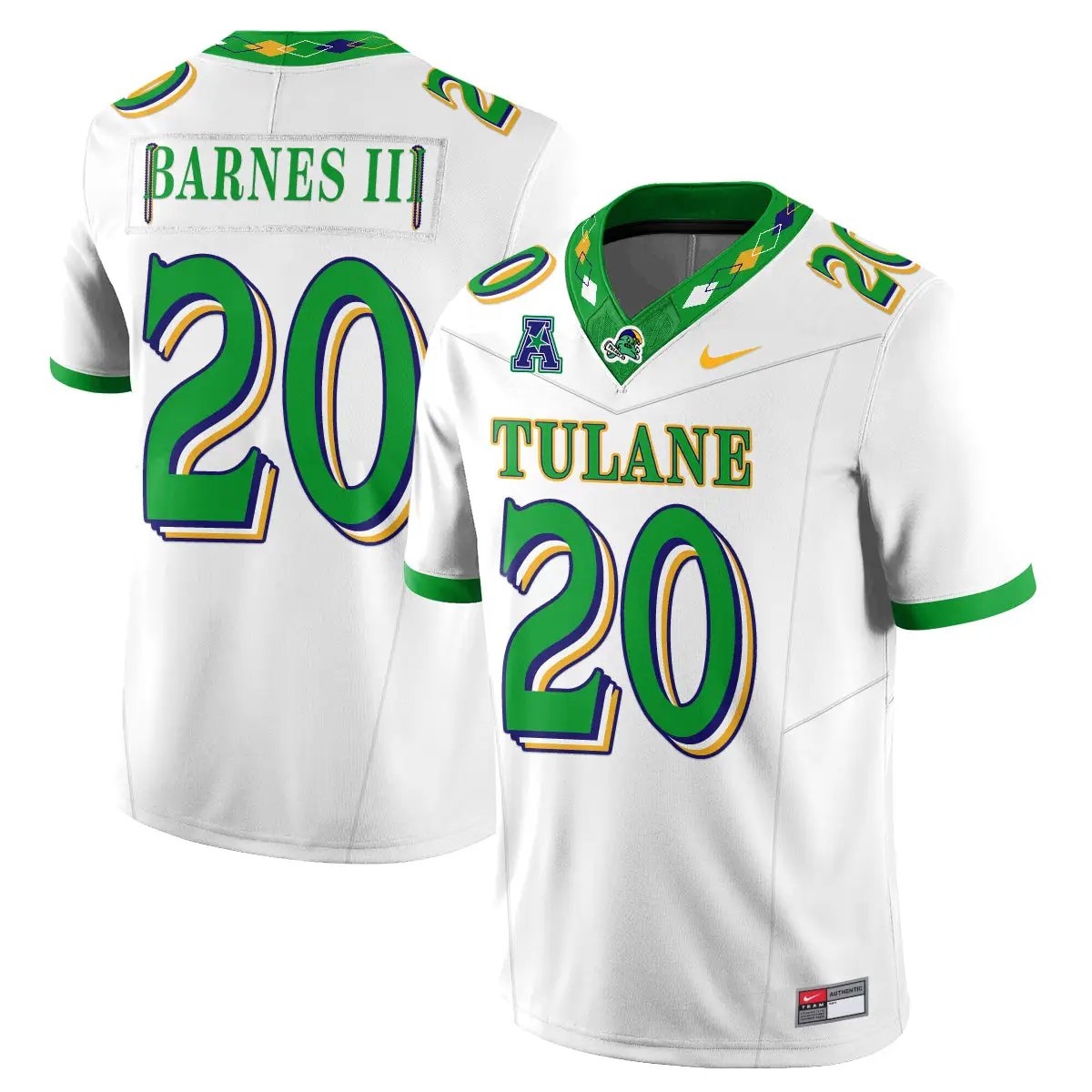 tulane-green-wave-2026-city-football-vapor-jersey-stitched-27 - Top Wow Design Tulane Green Wave 2026 City Football Vapor Jersey - Stitched